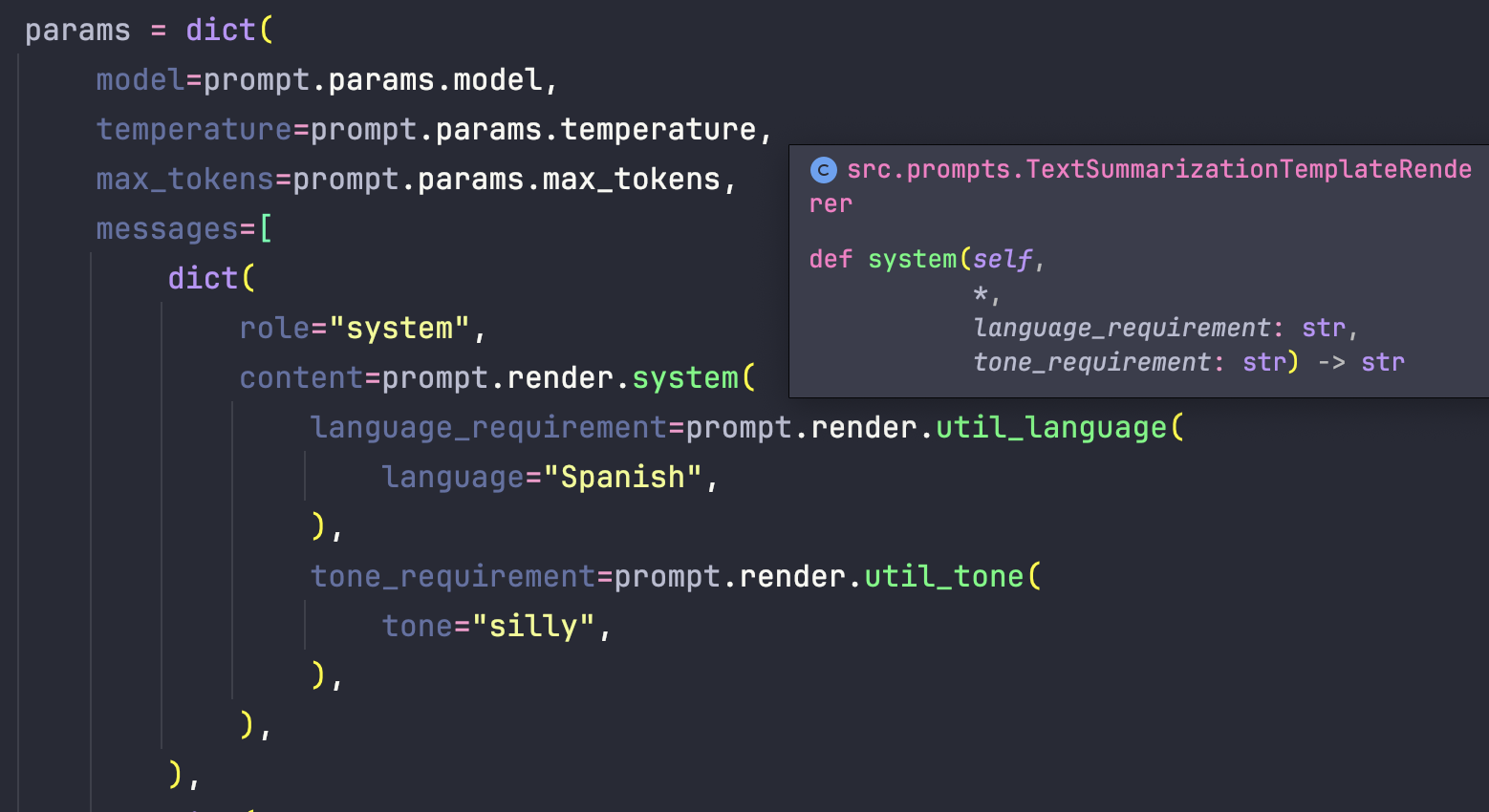 Python prompt types.